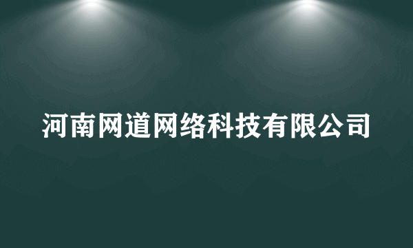 河南网道网络科技有限公司