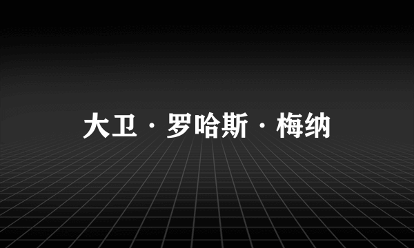 大卫·罗哈斯·梅纳