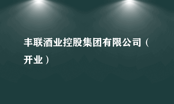丰联酒业控股集团有限公司（开业）