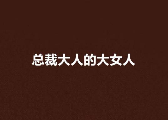 总裁大人的大女人