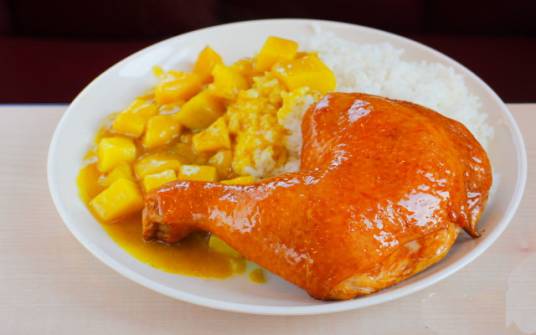 咖喱鸡腿饭
