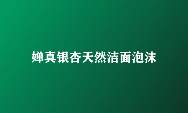 婵真银杏天然洁面泡沫