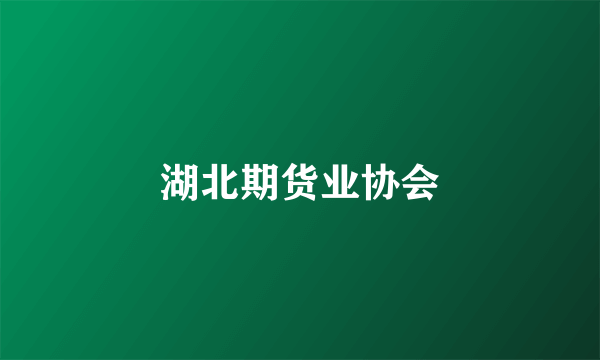 湖北期货业协会