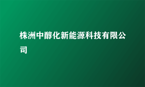 株洲中醇化新能源科技有限公司