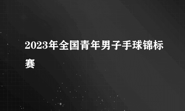 2023年全国青年男子手球锦标赛
