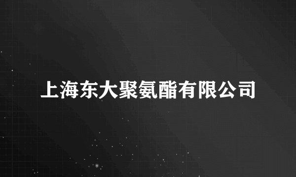 上海东大聚氨酯有限公司