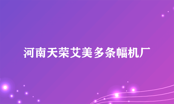 河南天荣艾美多条幅机厂