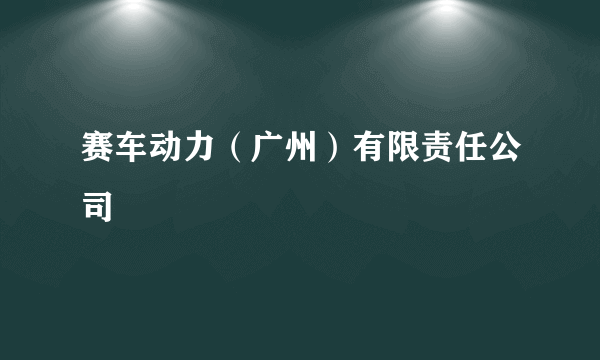 赛车动力（广州）有限责任公司