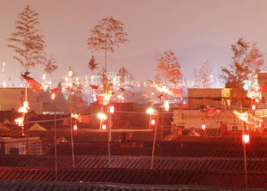 祭祖习俗(灯杆彩凤习俗)