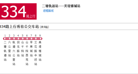 重庆公交334路