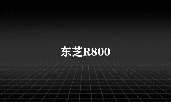 东芝R800