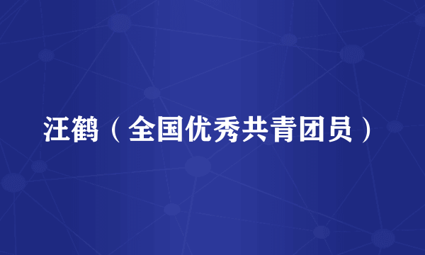汪鹤（全国优秀共青团员）