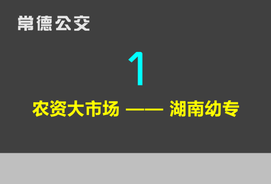 常德公交1路