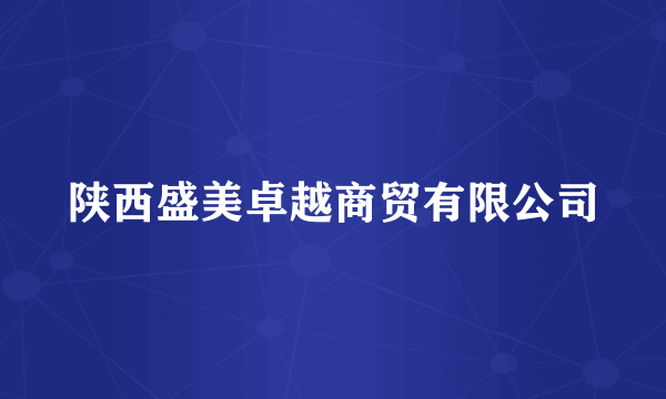 陕西盛美卓越商贸有限公司