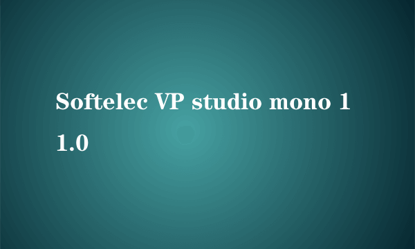Softelec VP studio mono 11.0