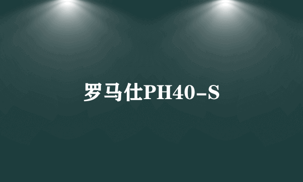 罗马仕PH40-S