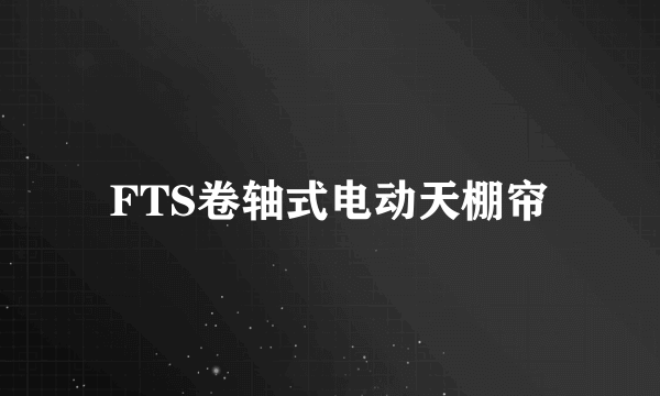 FTS卷轴式电动天棚帘