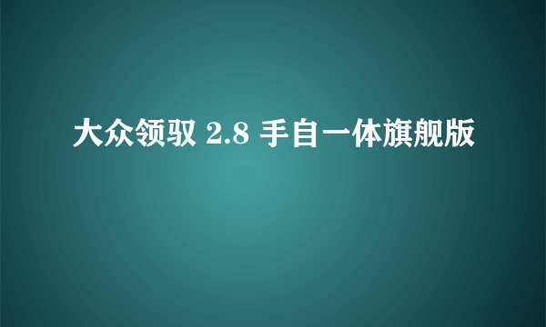大众领驭 2.8 手自一体旗舰版