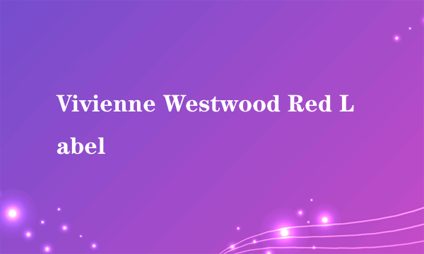 Vivienne Westwood Red Label