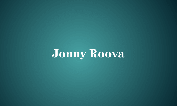 Jonny Roova