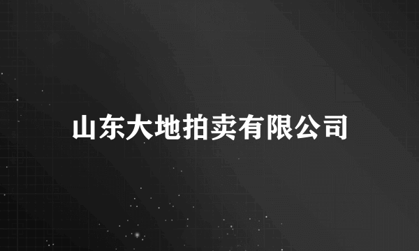 山东大地拍卖有限公司