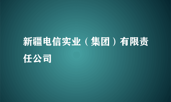 新疆电信实业(集团)有限责任公司