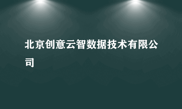 北京创意云智数据技术有限公司