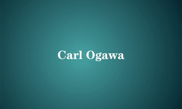 Carl Ogawa