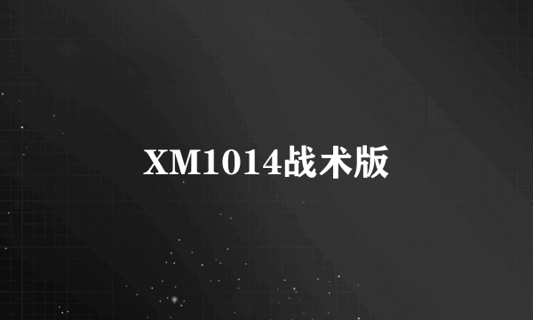 XM1014战术版