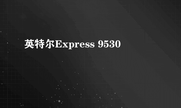 英特尔Express 9530