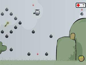 轰炸直升机（动作类小游戏）