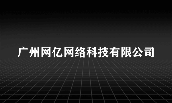 广州网亿网络科技有限公司