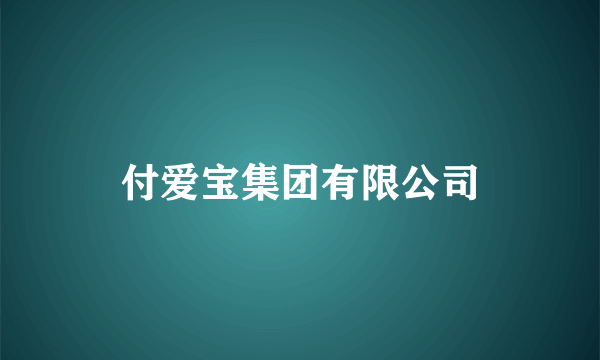 付爱宝集团有限公司