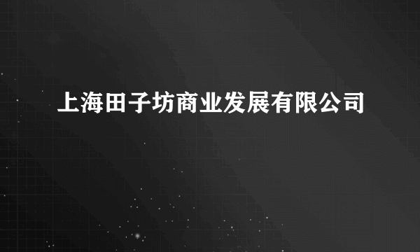 上海田子坊商业发展有限公司