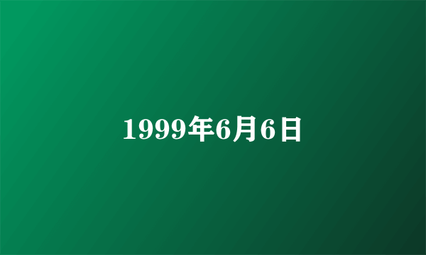 1999年6月6日