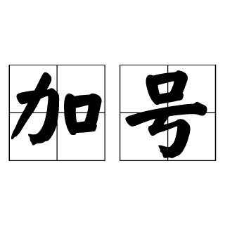 加号（汉语词汇）