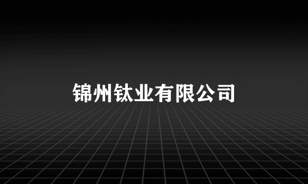 锦州钛业有限公司