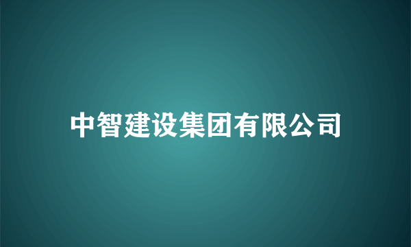 中智建设集团有限公司