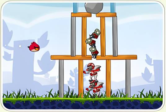 愤怒的小鸟打僵尸