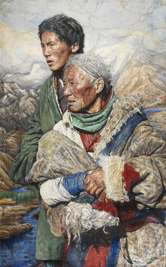 雅鲁藏布江（陈亚莲创作画作）