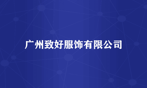 广州致好服饰有限公司