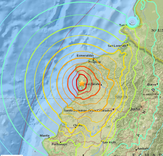 7·1厄瓜多尔地震