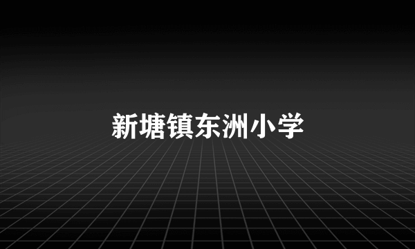 新塘镇东洲小学