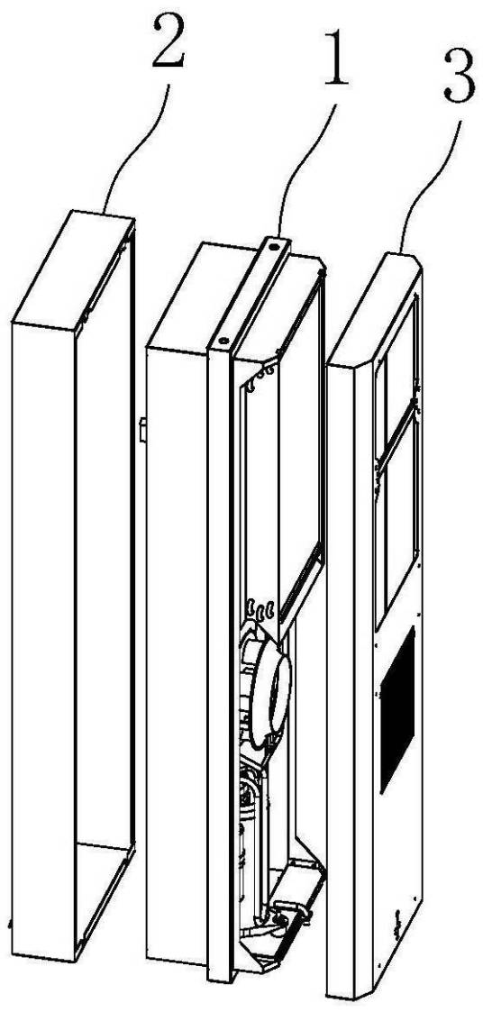具有多种安装方式的一体式机柜空调器