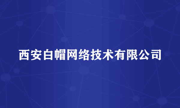 西安白帽网络技术有限公司