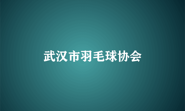 武汉市羽毛球协会