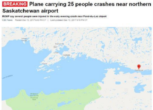 12·13加拿大萨斯喀彻温省飞机坠毁事故