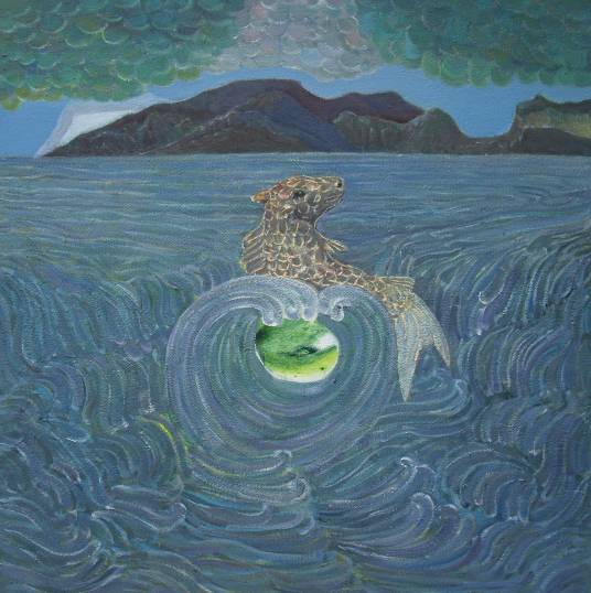 踏浪（陈刚系列油画作品）