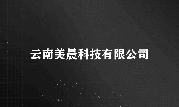 云南美晨科技有限公司