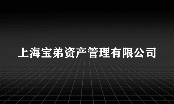 上海宝弟资产管理有限公司